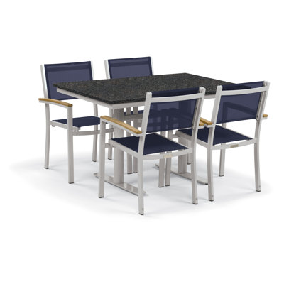 Travira 4 - Person Patio Dining Set Rectangular Table