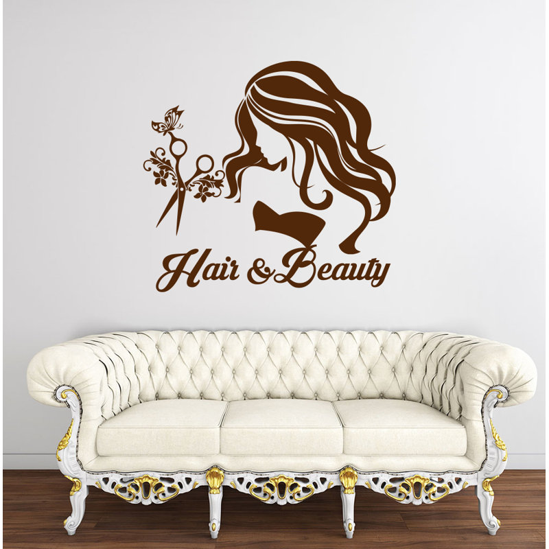 Adhésif décoratif pour cheveux et salon de beauté, Brun