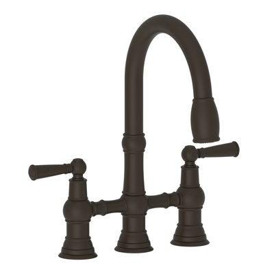 Jacobean Pull Down Kitchen Bridge Faucet