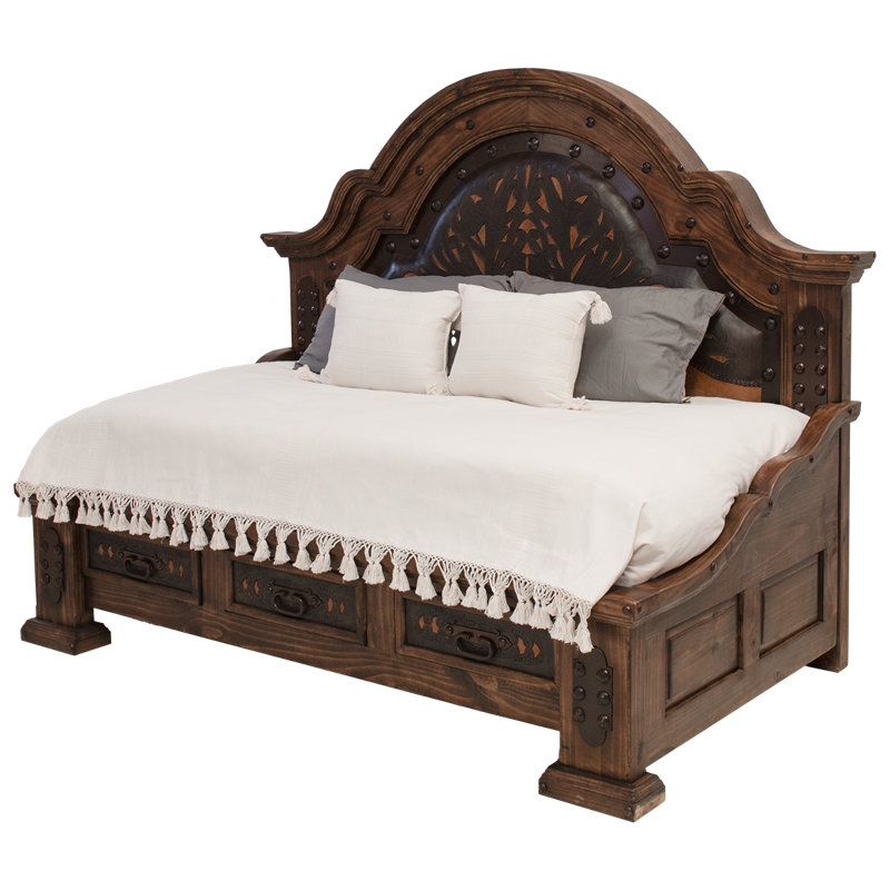 Sierra Hacienda Handmade Tooled Leather Daybed