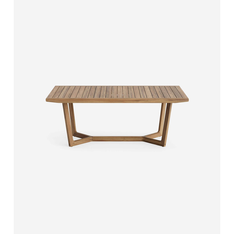 Casares Outdoor Teak Dining Table, 30" H x 78" L x 42" W