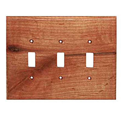Traditional No Subject 3 - Gang Toggle Light Switch Wall Plate