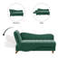 Chaise longue rembourrée en velours Acotas-1146422889