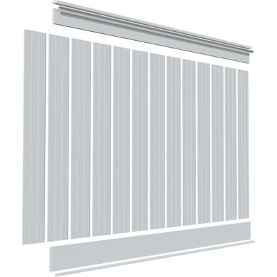 Panneau mural Deluxe en PVC blanc