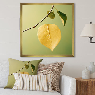 Lumière zen jaune clair sur toile