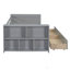 Lit de jour avec tablettes et tiroirs, taille simple-442853302