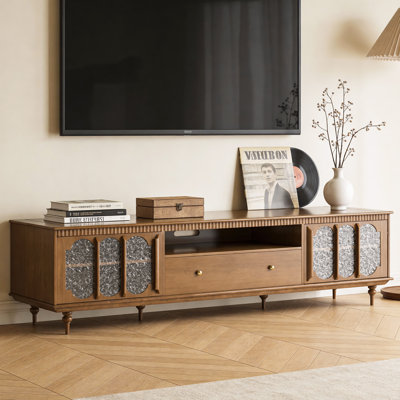 78.74 Inch Tv Stand For Tvs Up To 80 Inches With Storage Cabinets Drawers Living Room Media Console by Red Barrel Studio