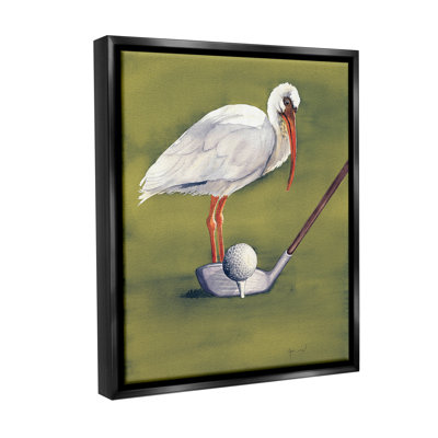 «Bird With Golf Club» par Christine Reichow sur toile