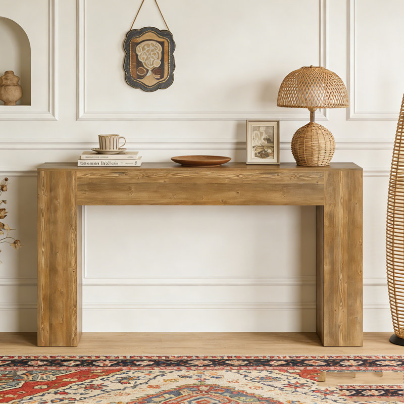 Rustic Sofa Hallway Table with Stable Legs