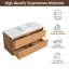 Meuble-lavabo mural simple 48 po avec comptoir en quartz-1149668882