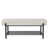 Tufted Upholstered Storage  Beige Bench selected