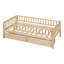 Lit de jour simple avec tiroirs de rangement, base de lit simple en bois pour enfants avec rails, aucun sommier requis, assemblage facile (naturel)-668138741-668138744