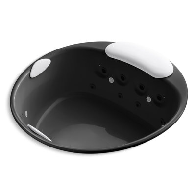RiverBath® 66" x 66" Drop In Whirlpool Acrylic Bathtub with Light and Heater Included