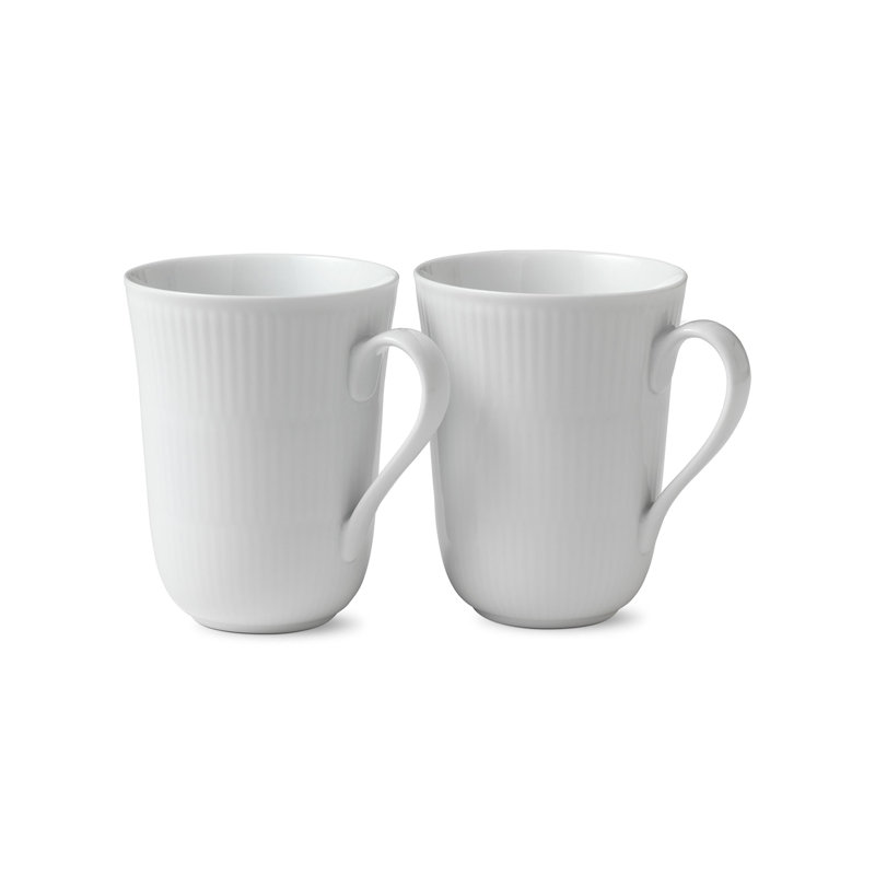 Royal Copenhagen White Fluted 11.159 oz. Mug