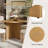 5-Piece Round Dining Table Set Pedestal Kitchen Table Set-115299735