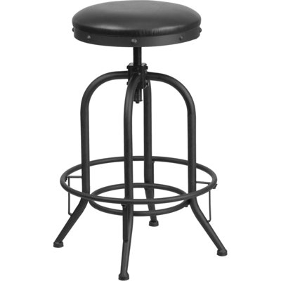 Tabouret de cuisine à hauteur de comptoir de 24 po avec siège pivotant en LeatherSoft Danita - chaise de cuisine
