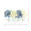 Hortensias disposés dans un vase ovale-659788125