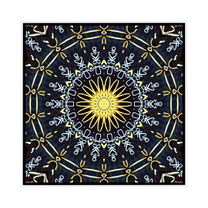 Heddo VI by LuAnn Ostergaard - Print on Canvas, White Framed, 66.04 cm H x 66.04 cm W