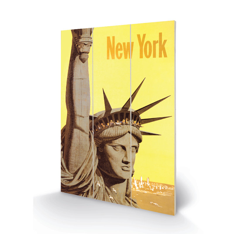 New York by Piddix - No Frame Painting on Wood
