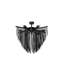 Small Leather Fringe Chandelier-96123448