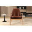 Fauteuil de style Mid-Century moderne en cuir Pu, soutenu par une structure en bois massif pour fauteuil de salon, en cuir et avec un dossier très confortable-902319082