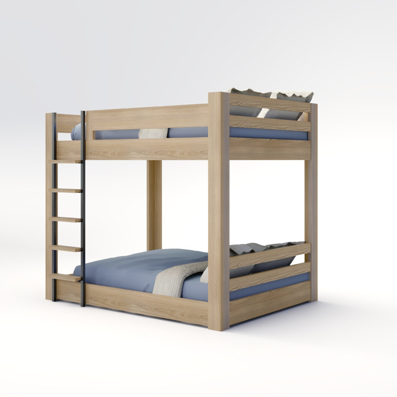 ICON Standard - Bunk Bed, Ladder Location A, Queen, Driftwood, Ladder on the Left (Location B)