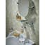 Westminster Wall Mounted Gass Shelf with Chrome Brackets 50cm