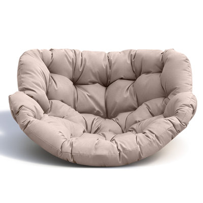 Remplacement du coussin de chaise berçante pour l'extérieur, coussin de siège de patio épais et imperméable de 6,3 po