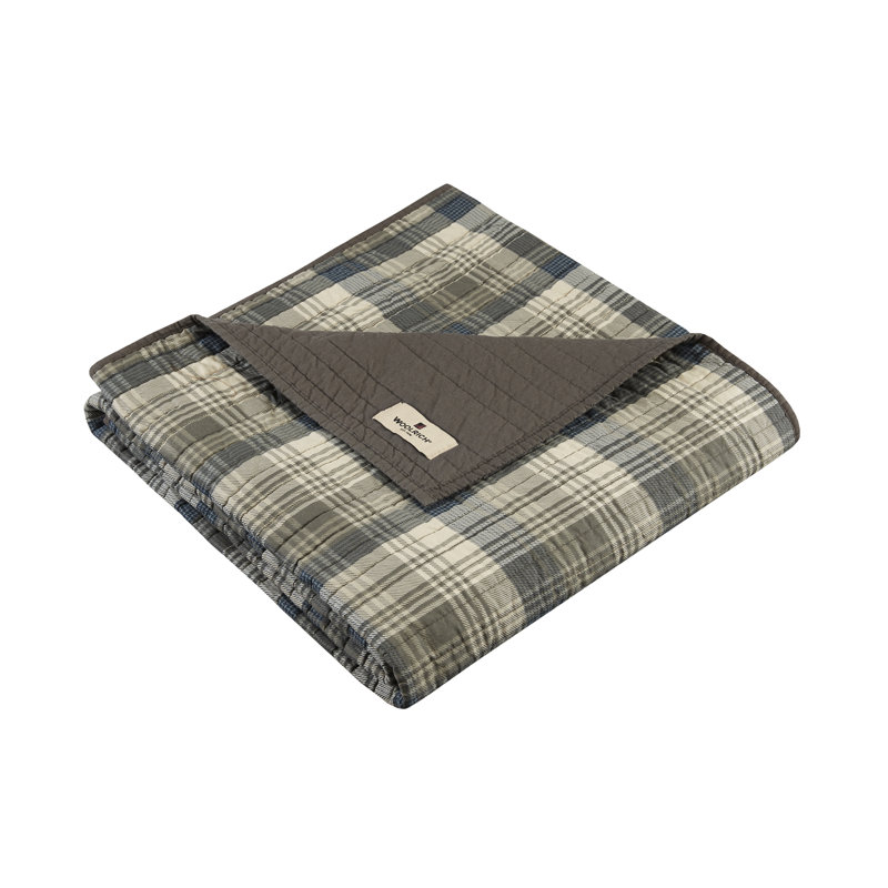 Woolrich Tasha 100% Cotton Quilted Throw, Taupe