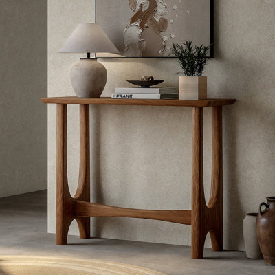 Retro simple rectangular console table