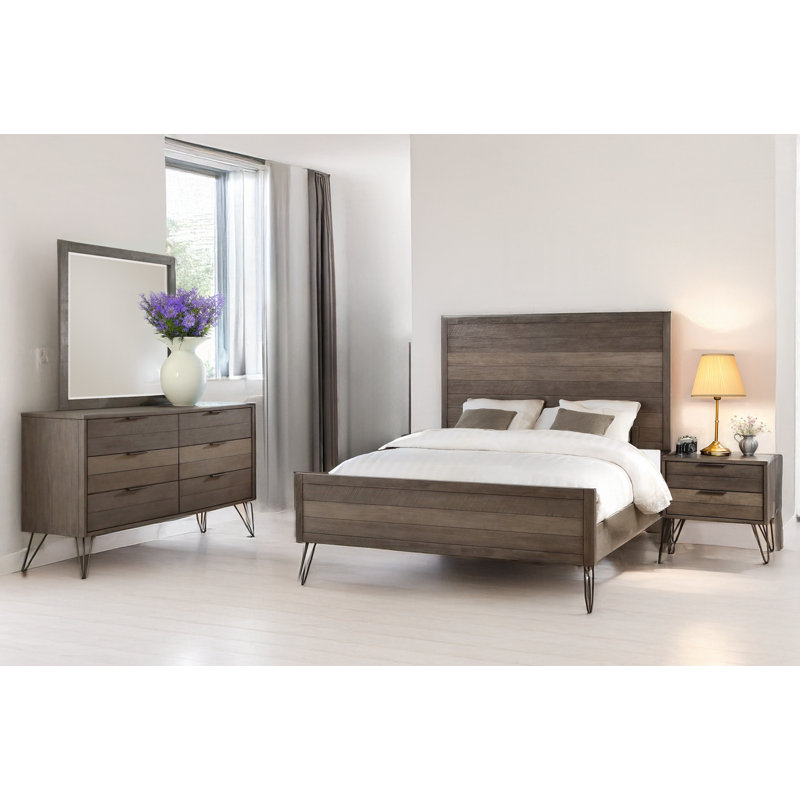 Sheila Gray Panel Bedroom Set