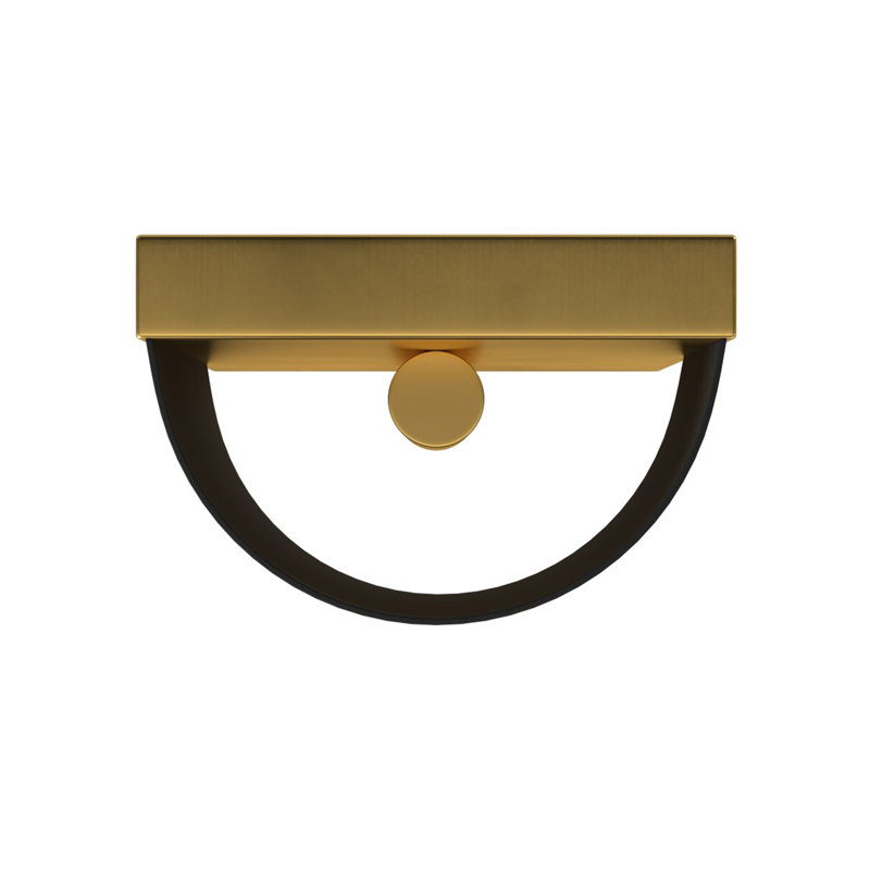 Gigi Heritage Brass and Satin Black Dimmable Wall Sconce