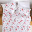 Draps de Noël pour lit King – Ensemble de draps en microfibre doux brossé, drap-housse à poches profondes de 40 cm (16 pouces), ensemble de draps pour les fêtes d'hiver (motif de Noël, King)