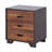 Walnut & Espresso Finish Accent Table-2092644542