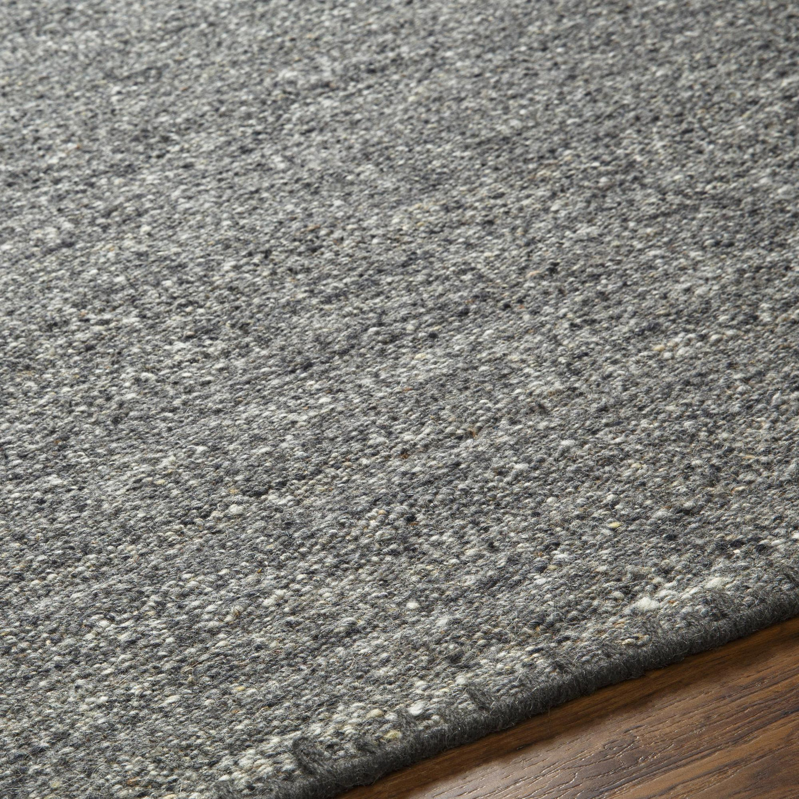 Jayde Handmade Wool Gray Rug, Rectangle 8' x 10'