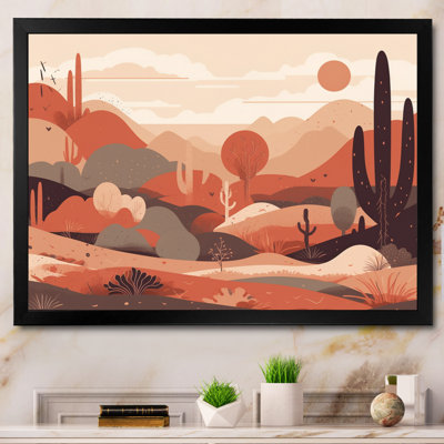 «Sublime Desert Simplicity - Minimalisme», art mural
