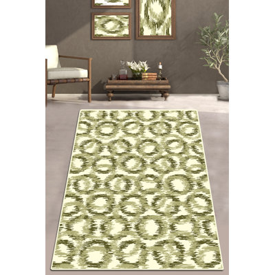 Simard Abstract Shag Area Rug