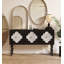 Console chic pour vestibule à motif quadrilobe-420124166-420124164