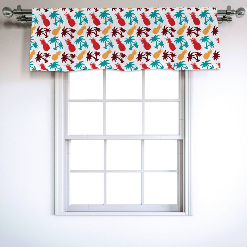 Sateen Ruffled Window Valance