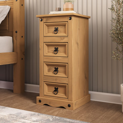 Corona 35cm W Solid Wood Bedside Table