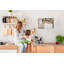Wall Mounted bulletin board print wall art kitchen notice board home office corkboard Flowers on wood