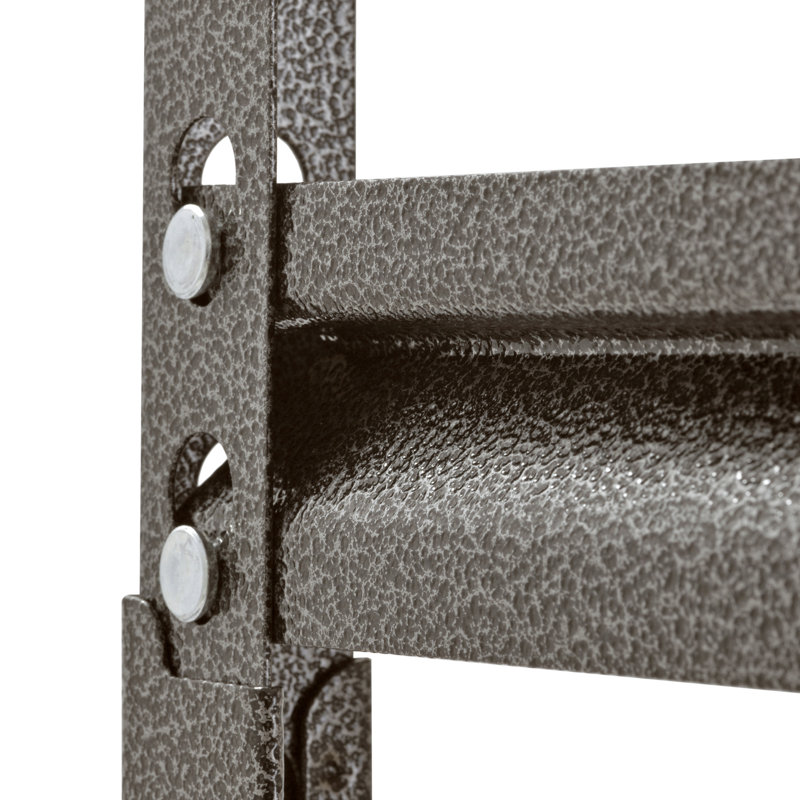 5- Shelf Metal Garage Storage Shelving Unit In Sliver Vein (48"W x 24"D x 72"H, 72" H x 48" W x 24" D