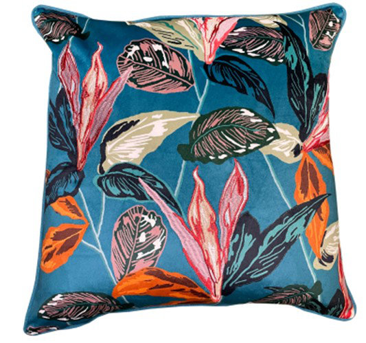 Andersonburg Abstract Teal Sqaure Cushion