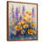 Toile avec cadre flottant brun