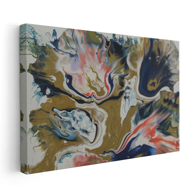 Vibrant Swirls 1 - reproduction d'art sur toile, H 32 po x l 48 po