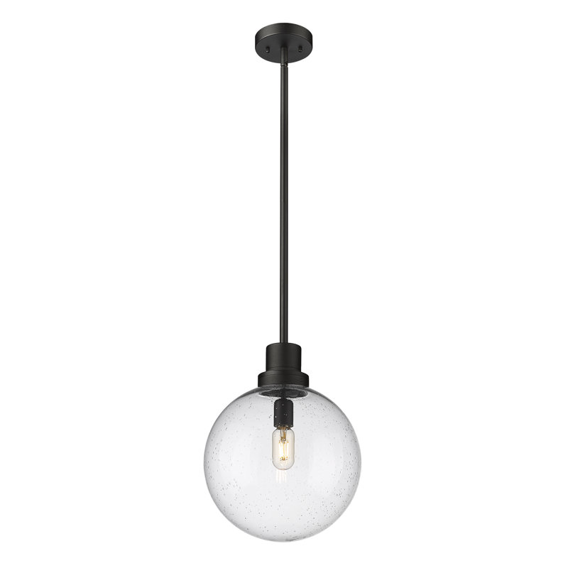 Ayres Outdoor Pendant, 15" H x 12" W x 12" D, Seeded