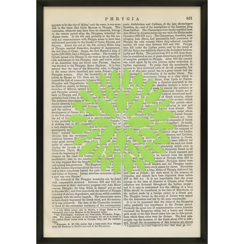 Phrygia Print by Michela Sorrentino, 20" H x 14" W x 1.25" D, Black