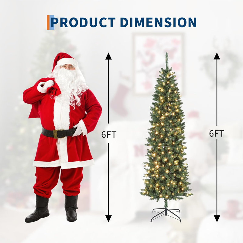 183cm H Lighted Artificial Christmas Tree
