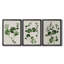 «Forest Foliage on Linen I», toile tendue sur mesure avec châssis, 3 pièces-1910243321