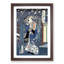 Courtesan with Plum Blossoms by Toyohara Kunichika - Picture Frame Painting Print-55621207-55621211